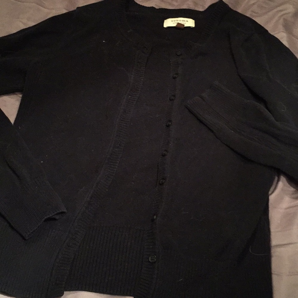 Black button up cardigan